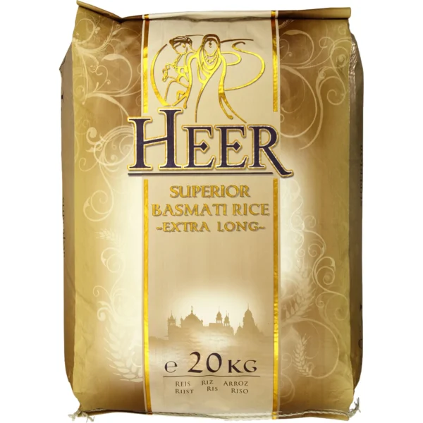 Heer Superior Basmati Rice Extra Long 20kg