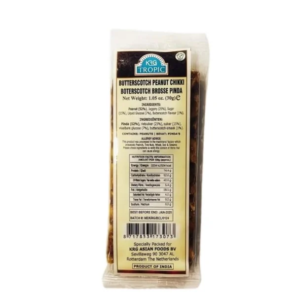 KRG Tropic Butterscotch Peanut Chikki 30g