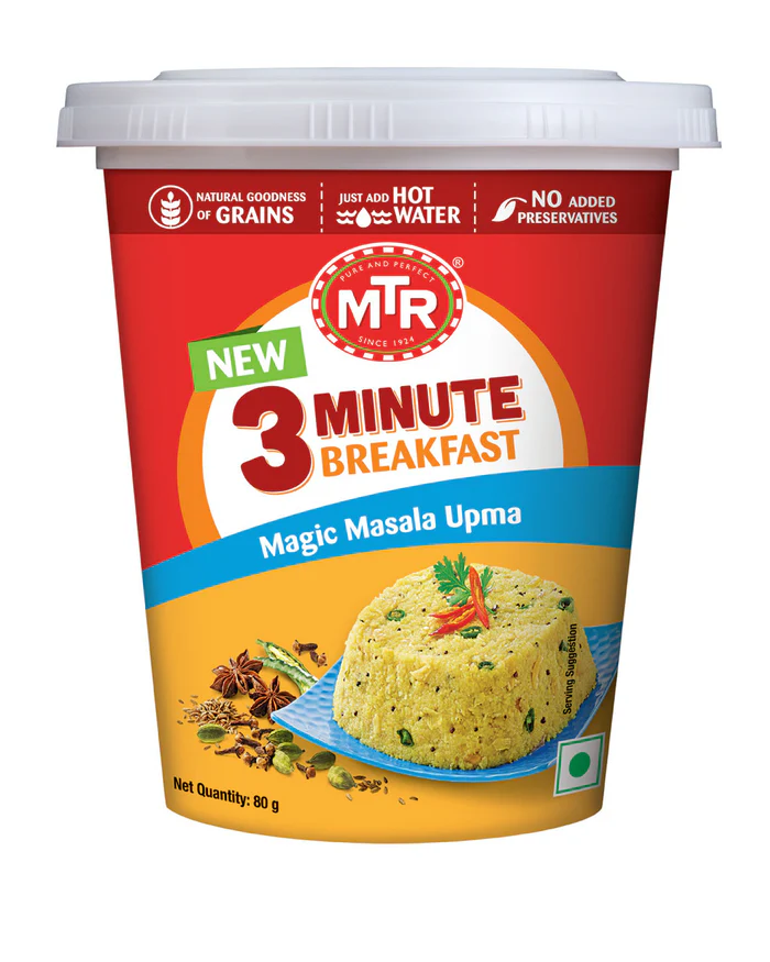 MTR 3 Minute Breakfast Magic Masala Upma 80g