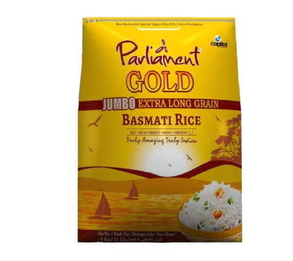 Parliament Gold JUMBO Extra Long Grain Basmati Rice 5kg