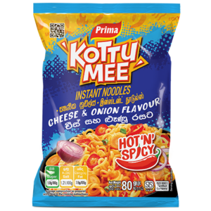Prima Kottu Mee Cheese & Onion Flavour Noodles 100g 3stuks