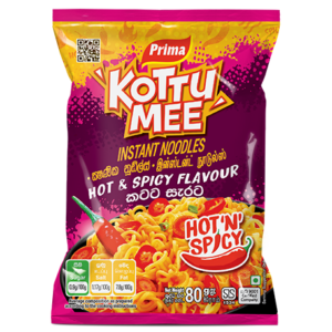 Prima Kottu Mee Hot & Spicy Flavour Noodles 100g 3 Stuks